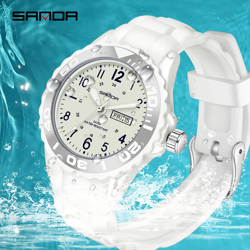 Sanda's new 1053 quartz watch for male and female middle school students, cool waterproof, fashionable and personalized creative manufacturer, one piece wholesale