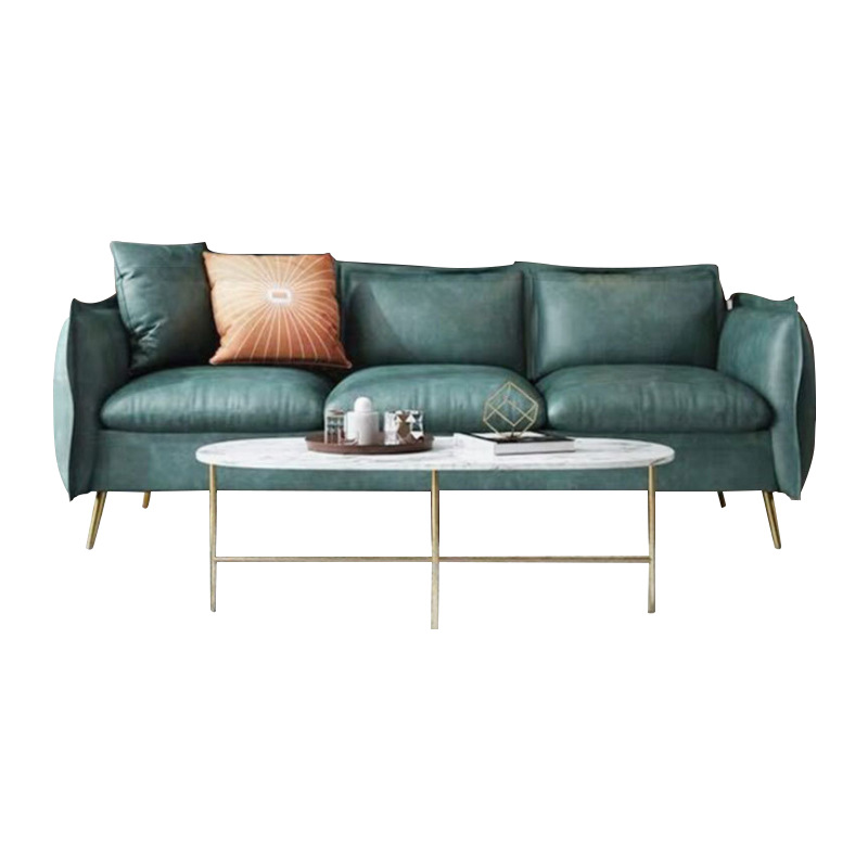 Sofá de Tela de Tres Plazas, Moderno, Minimalista, de Lujo Ligero, Tela Tecnológica, para Sala de Estar, Apartamento Pequeño, Tienda de Ropa, Foshan, Modular, Uso Doméstico