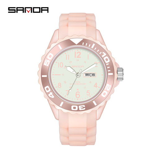 Sanda's new 1053 quartz watch for male and female middle school students, cool waterproof, fashionable and personalized creative manufacturer, one piece wholesale