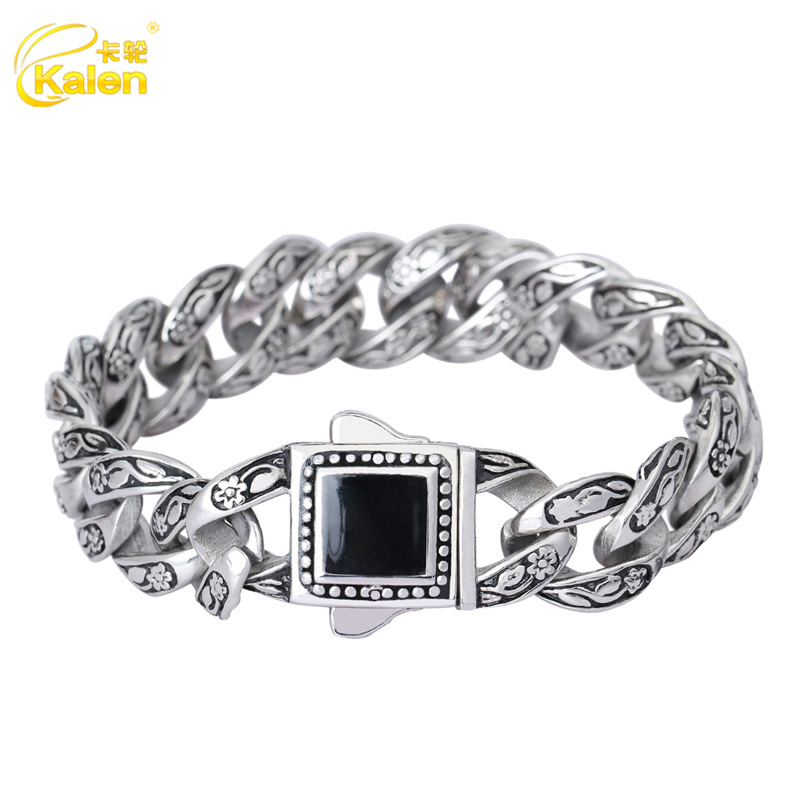 Аксессуар из нержавеющей стали, ретро браслет, оптовые продажи