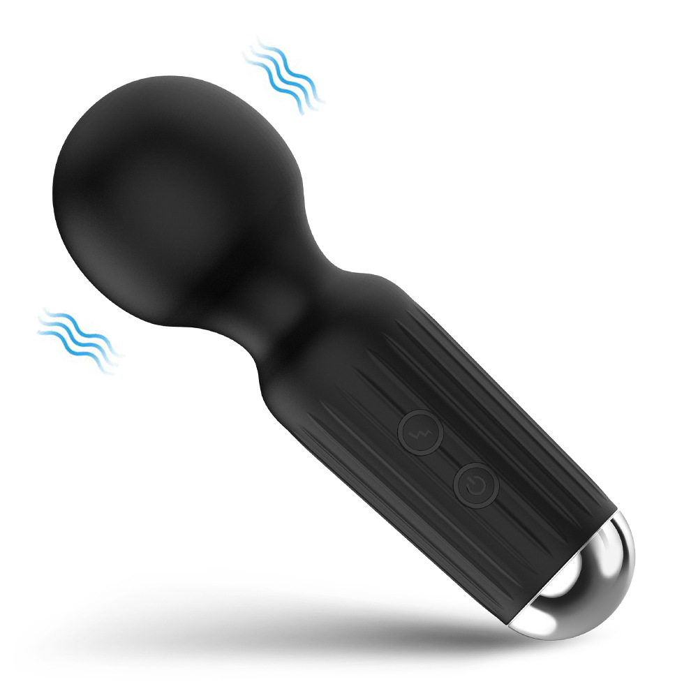 Bâton de massage vibrant en silicone 20 modes pour femmes_voghion.com