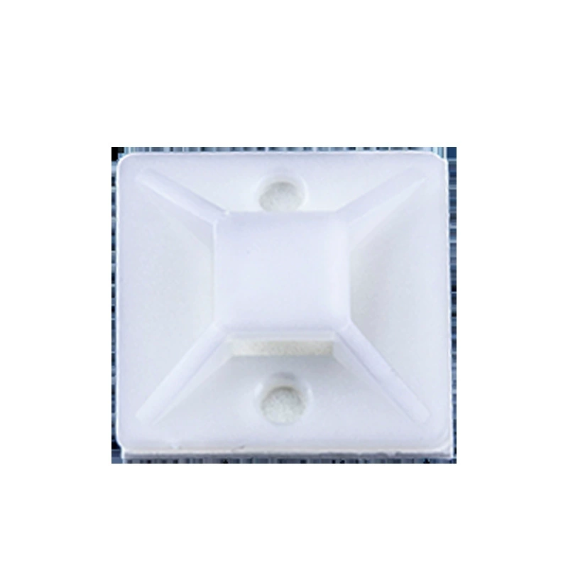 Plastic viscous tie wire fixed seat self-stick tie positioning tablet HW-4A 100PCS/bag white back wire beam suction cup