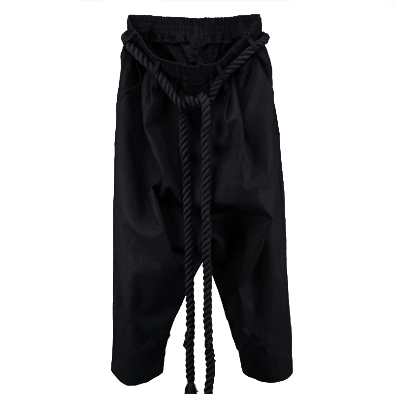 Factory direct fashion Men's new cropped pants men's casual pants Harlan pants hair stylist hanging crotch Harlan pants generation