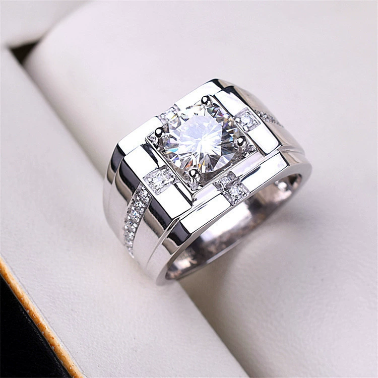 Classic wedding ring, one carat, simple and elegant design