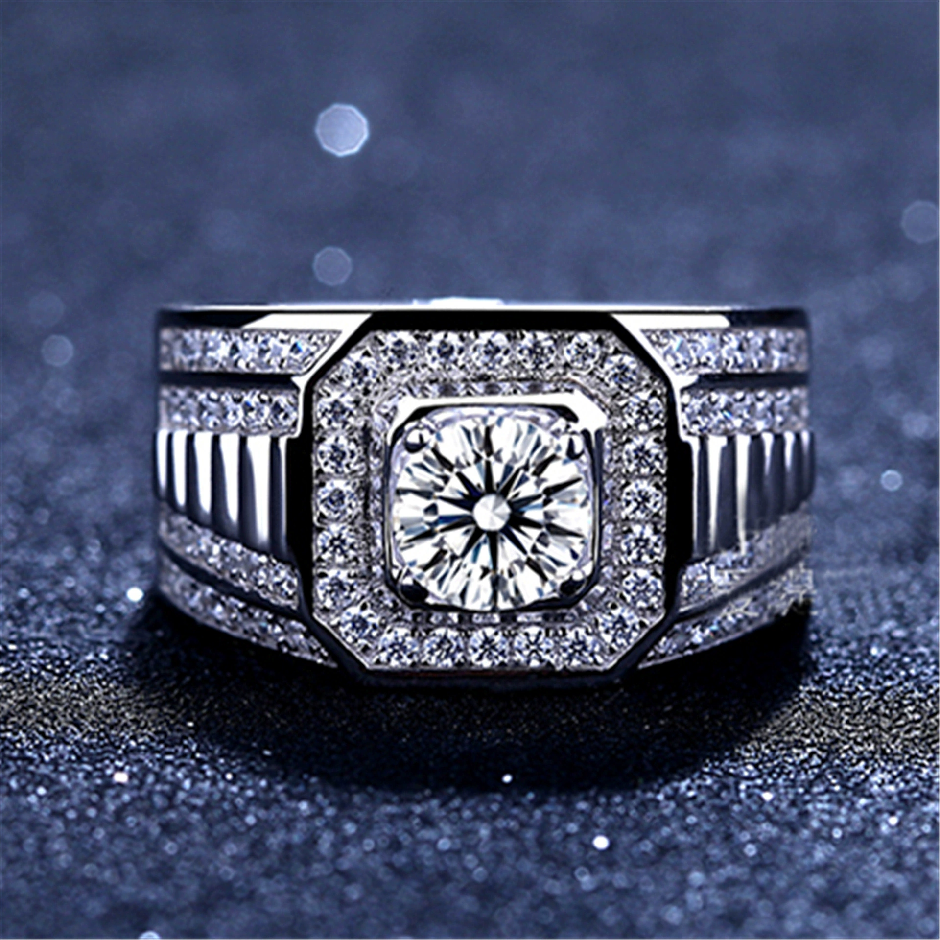 Classic wedding ring, one carat, simple and elegant design