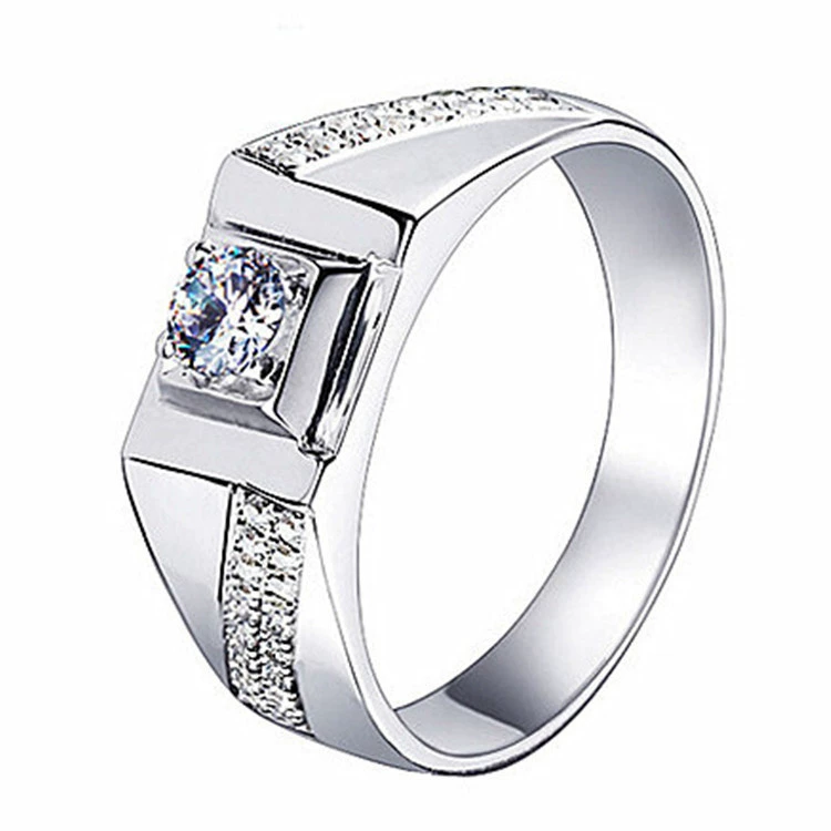 Classic wedding ring, one carat, simple and elegant design