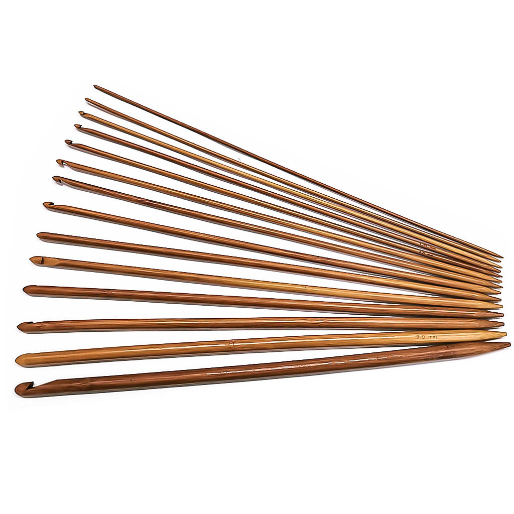 Suéter tejer herramientas Afganistán alargado crochet magia largo 35cm un conjunto de 14 bolsas