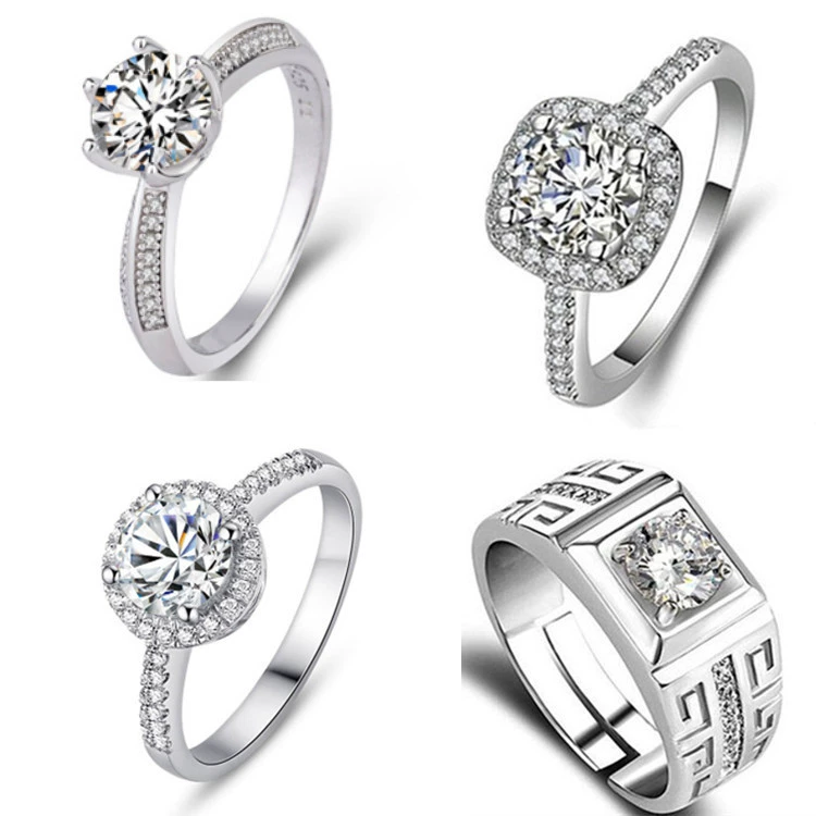 Classic wedding ring, one carat, simple and elegant design