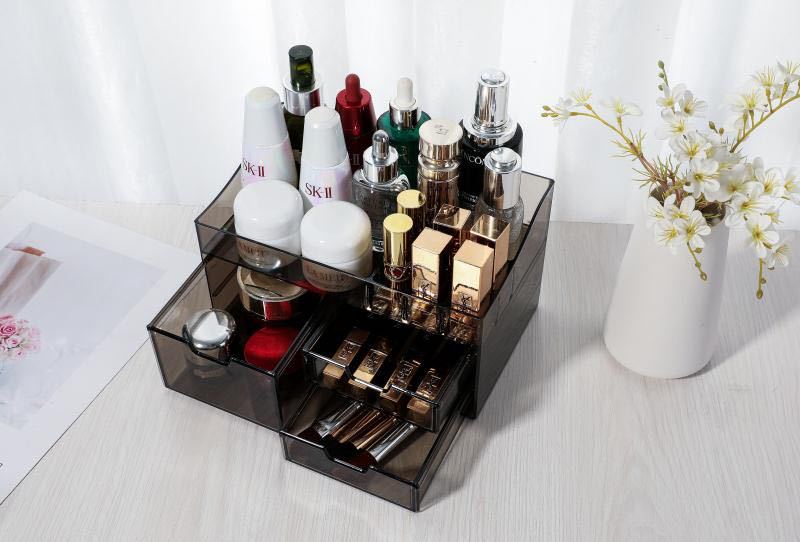 One-piece three-draw Black