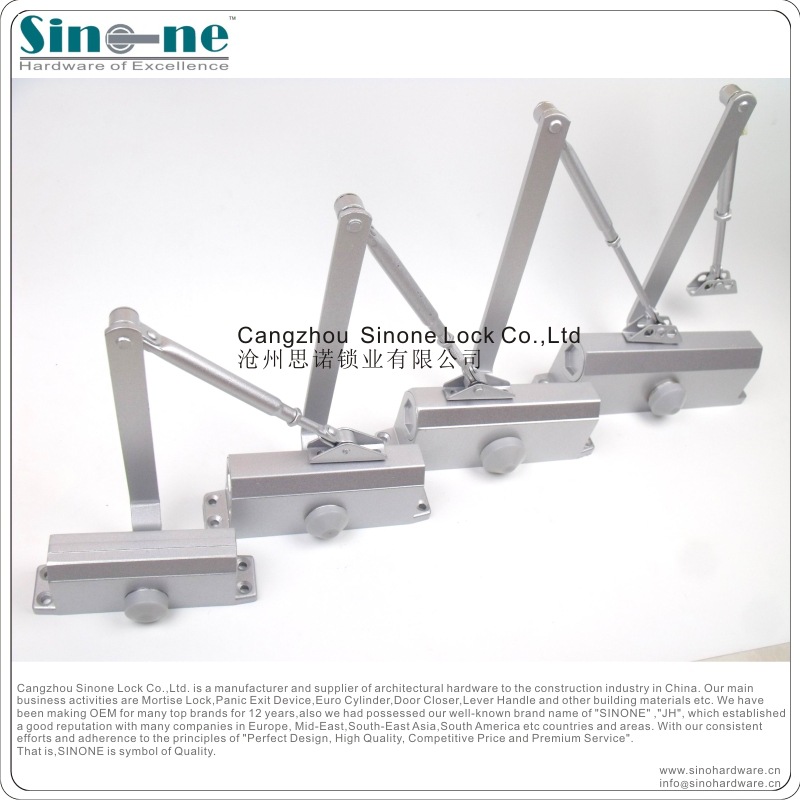 铝合金防火门重型闭门器开门器液压缓冲BC功能力度可调