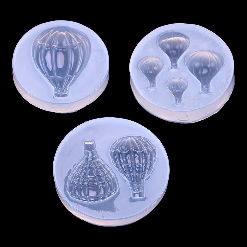 Espejo completo múltiples globo de aire caliente Epoxi UV pegamento arcilla molde de silicona accesorios de la cáscara del teléfono móvil colgante molde de silicona decorativa