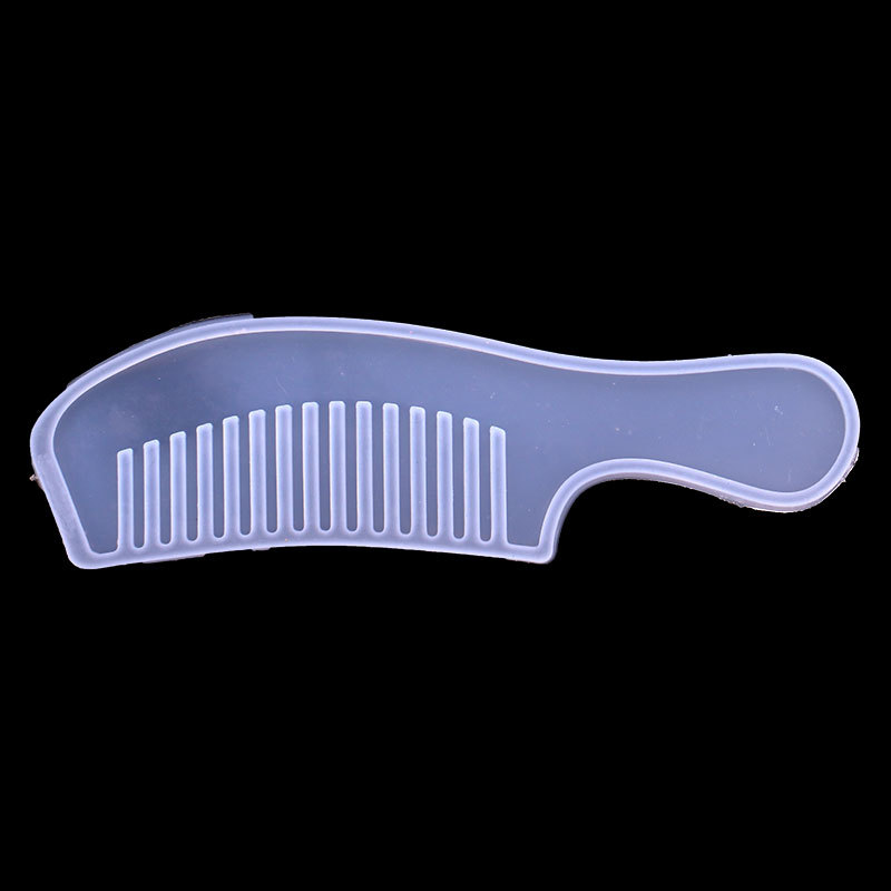 Espejo peine cristal epoxi resina hecha a mano molde de silicona lindo dibujos animados peine epoxi molde múltiple opcional