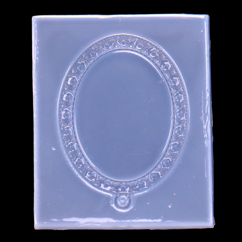 Espejo hecho a mano resina de cristal epoxi colgante de silicona molde accesorios de la joyería gema base Decoración Accesorios molde