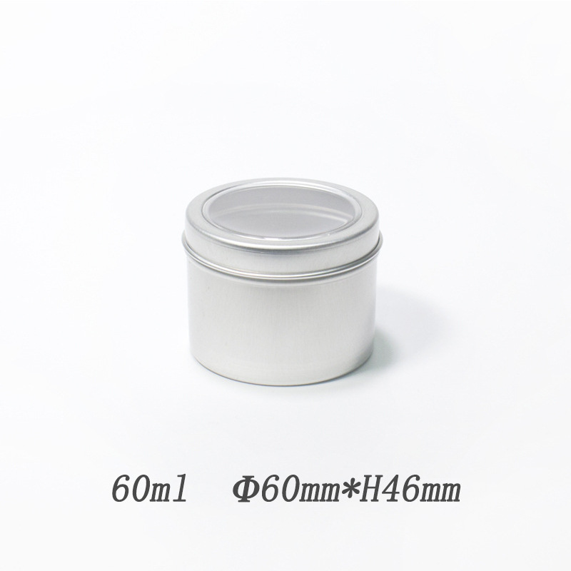 60ml铝盒 60*46mm茶叶糖果金属罐 小茶罐蜡烛罐铝罐现货批发