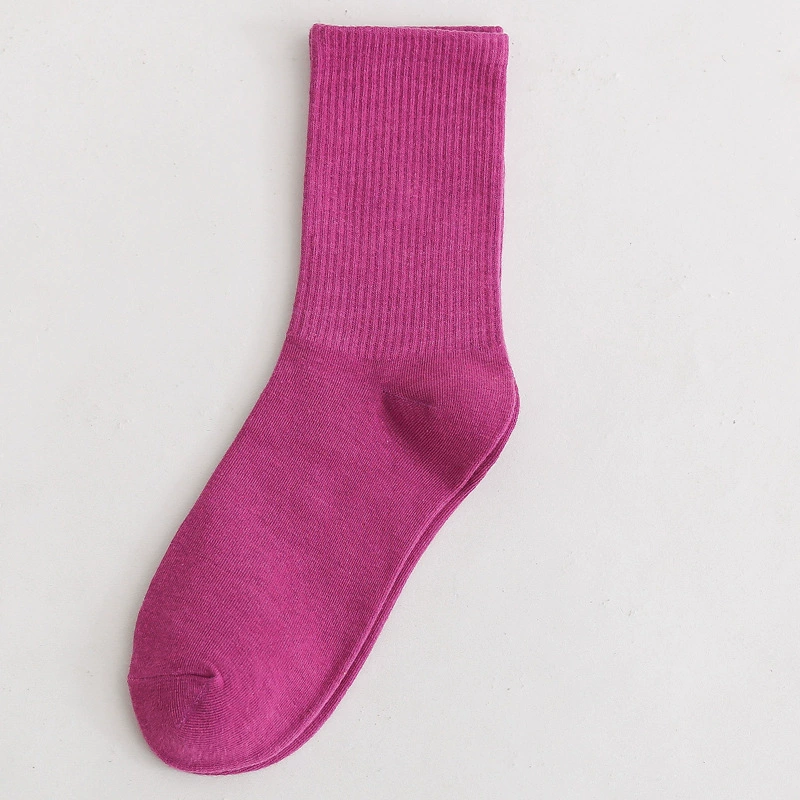 Mid‑length cotton socks, mid‑calf unisex, absorbent and odor‑resistant, cotton or thin velvet option