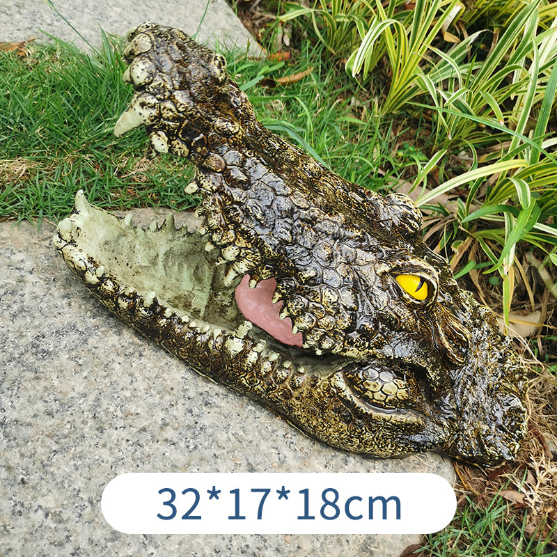 (주문만 해당) 대형 12.5 ''입을 벌려 악어 머리
