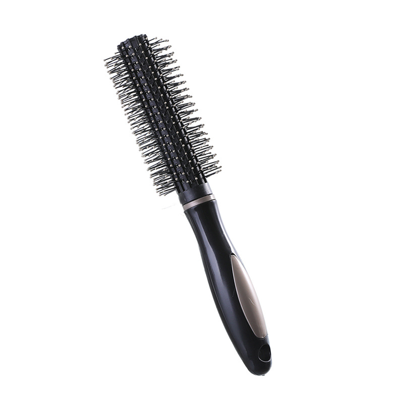 Anti-estática rizador de pelo peine del pelo del balanceo del Peine del pelo recto flequillos pera flor profesional forma cilindro peine masaje peine