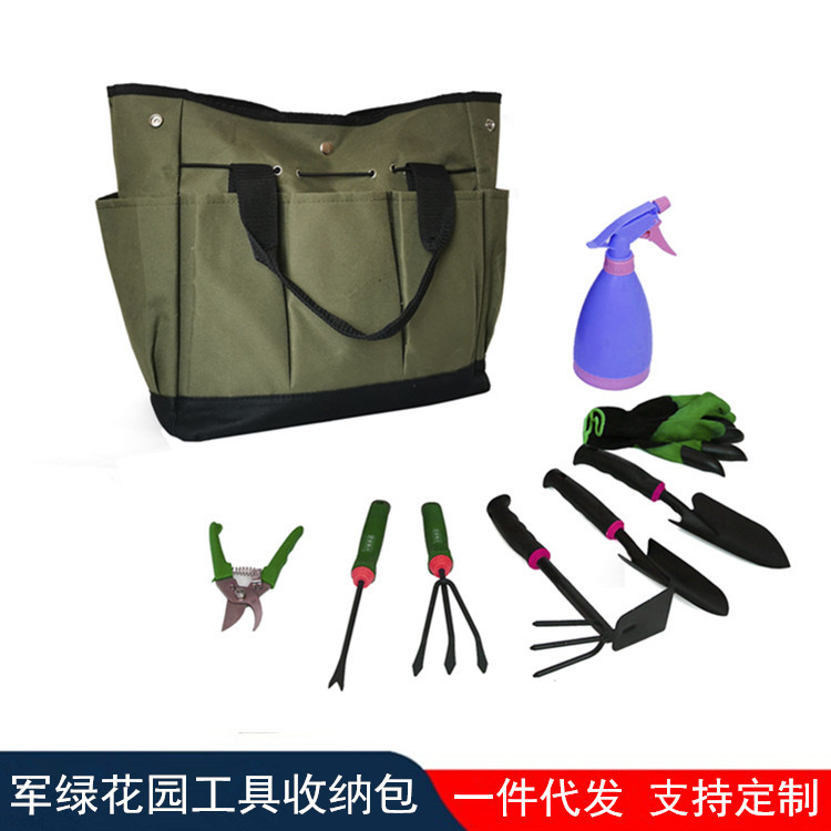 新款户外园林工具袋 手提五金花园园艺工具包大容量工具收纳包