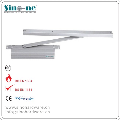 防火门隐藏暗装式自动闭门器开门器液压力度可调