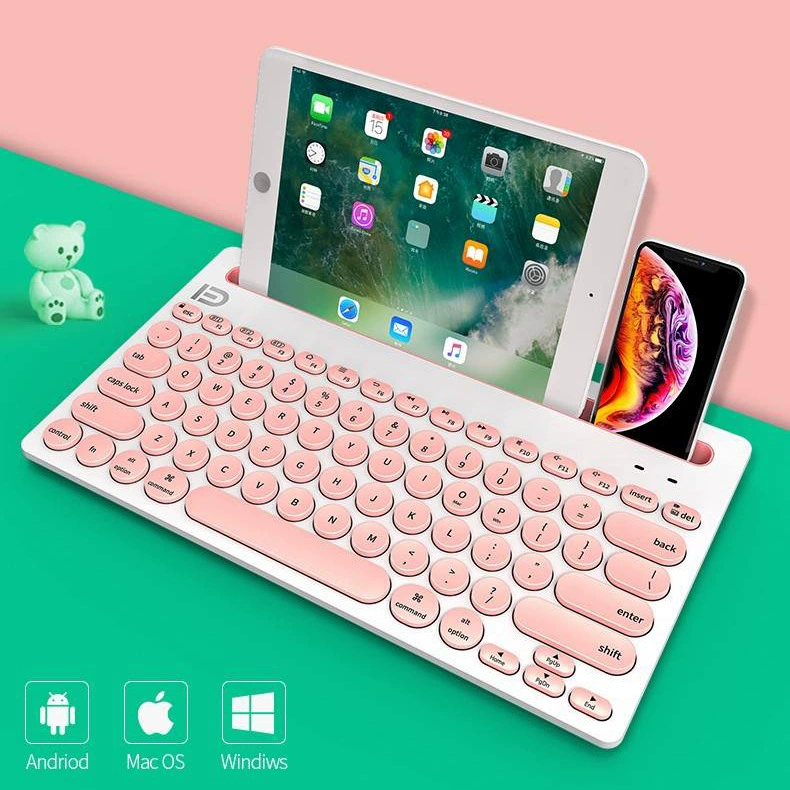 富德 Small light handheld keyboard, bluetooth
