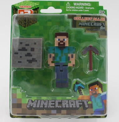 Набор игрушек блочного типа высотой 3 дюйма (My World Toy), 9 фигур коллекционная упаковка, пластик