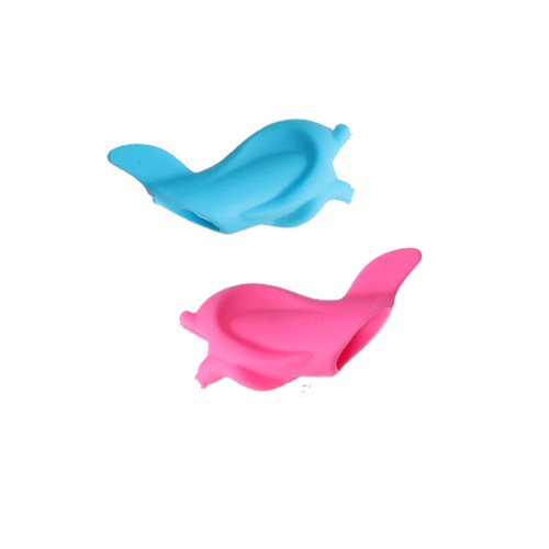 Wholesale small fish pen holder for primary school students to practice calligraphy and writing correction device for kindergarten silicone pencil set for children's stationery