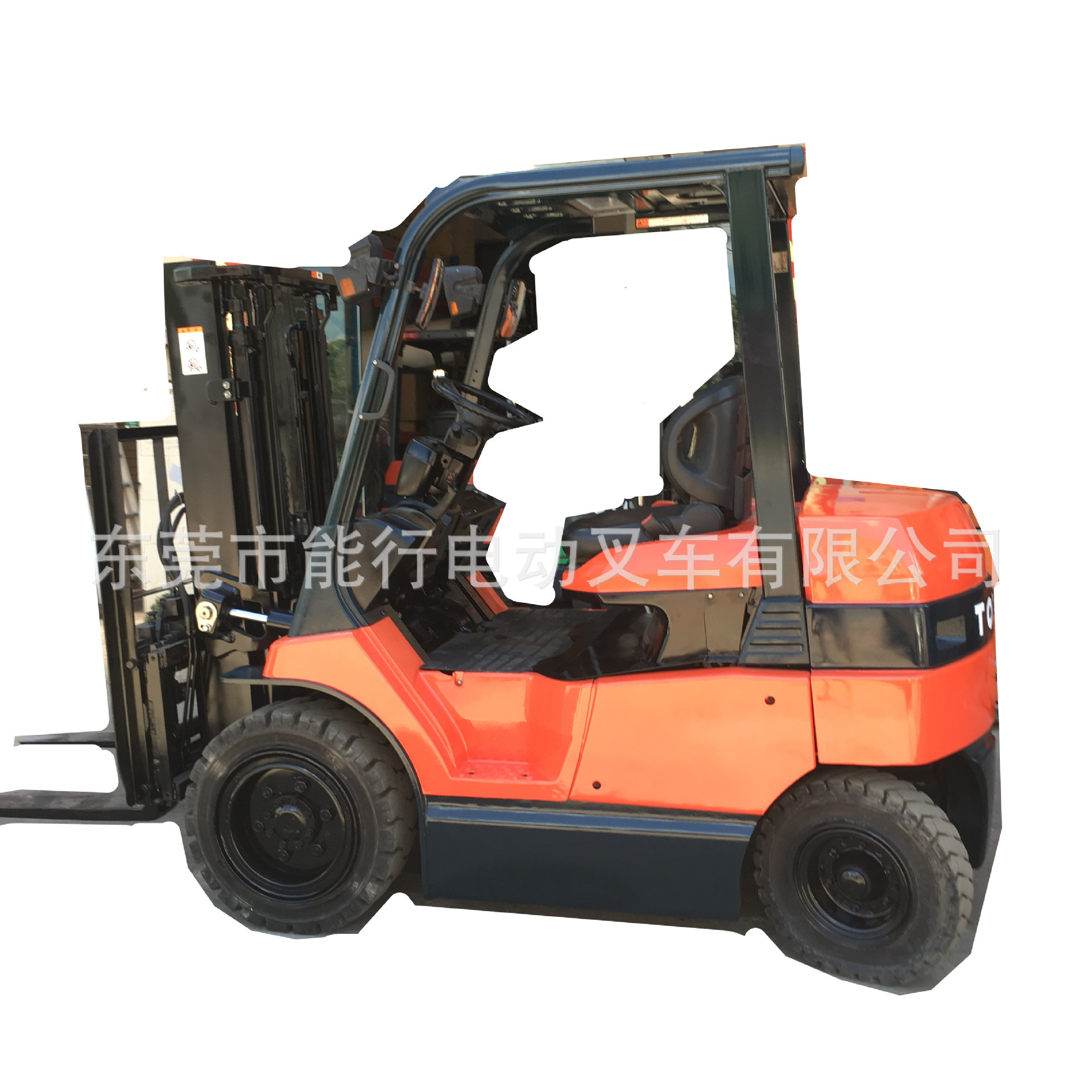 二手3吨丰田叉车 两节自由提升门架带左右侧移器带调距叉 叉车