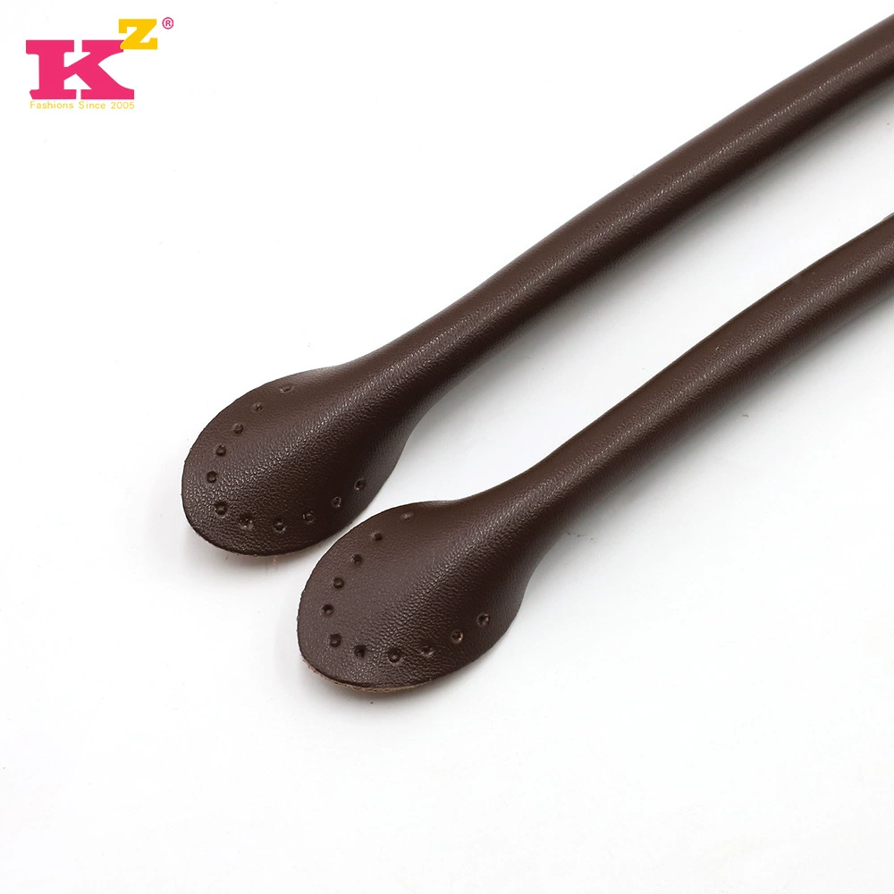 Кожаная ручка, черная сумка аксессуар handmade, натуральная кожа, 50 см