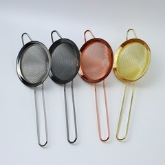 Cross-border best-selling European-style electroplated ice filter, filter funnel, triangular cone-shaped strainer, Strainer filter mesh