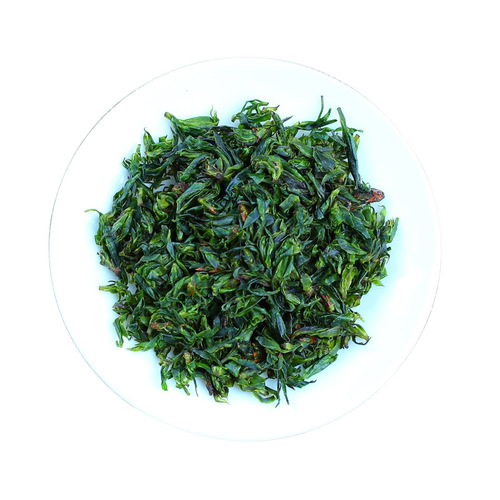 Early Spring Tender Buds from Qingshan Mountains, Lush Greenery, Rice Sprout and Flower Buds from High Mountains in Sichuan, Small Leaf Kuding Tea, Loose Leaf, Mawontong