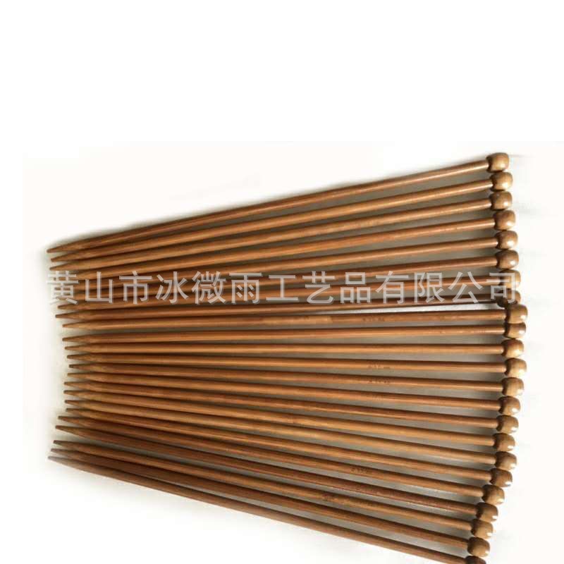 Bwy hielo lluvia tejido suéter aguja carbonizada sola punta palo aguja de lana aguja conjunto de 18 pares 36 bolsas de OPP