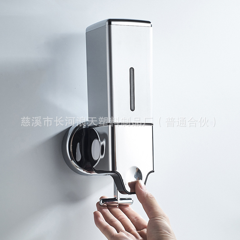 Dispensador de jabón de pared cuadrado transfronterizo para baño hotel comercio electrónico Amazon