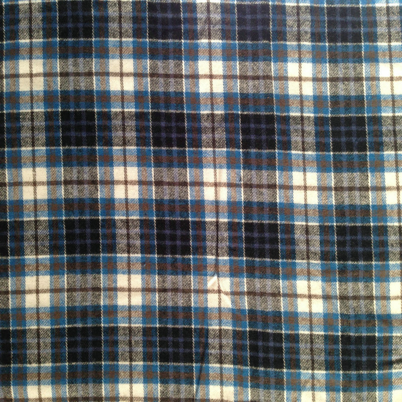 厂家供应 双面绒色织布 绒格布 春秋款衬衫面料 双面法兰绒面料