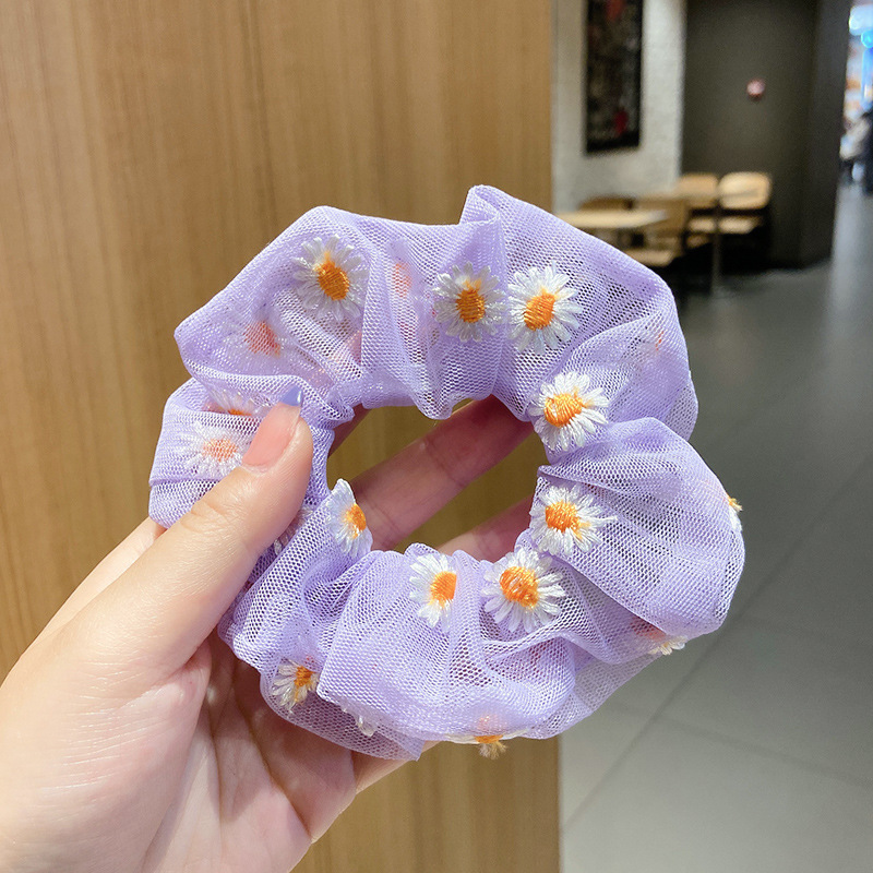 Ju Yiyi mismo estilo negro brillante Banda para el cabello del intestino grueso Simple retro Internet celebridad grasa salchicha ins accesorios para el cabello japonés y coreano cuerda para el cabello para las mujeres