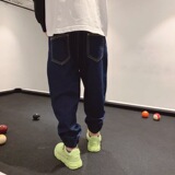 Джинсы для мальчиков, осенние детские летние штаны, бархатное средство от комаров, в корейском стиле