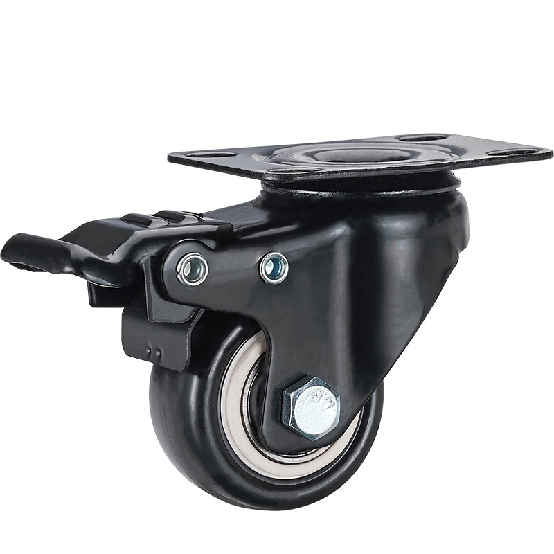 Ruedas rueda de freno de 1,5 pulgadas Mute de 2 pulgadas rueda direccional rueda de muebles rueda de equipaje rueda de carro rueda universal