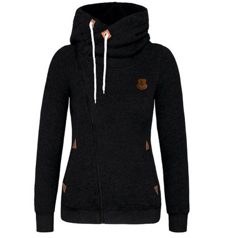 1065 AliExpress Europea y Americana personalizada sudadera cardigan cremallera lateral con capucha suéter de la capa image 9