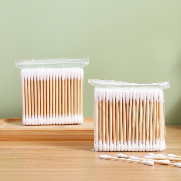 Double-sided disposable cotton swabs