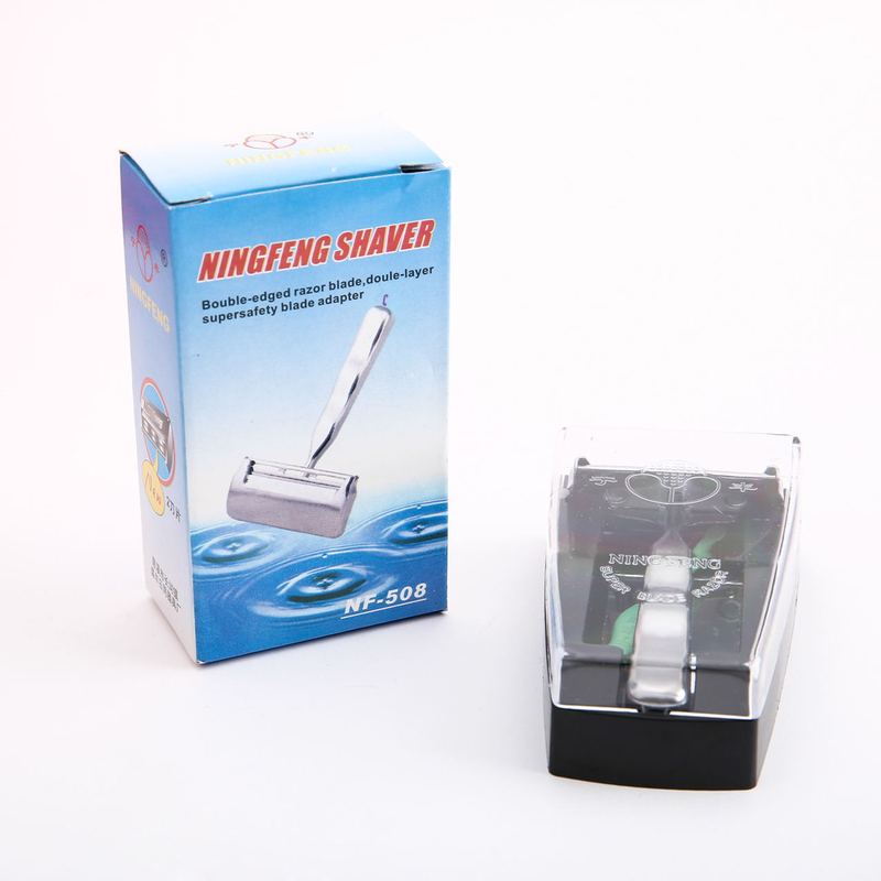 Supply stall supply Ningfeng 508 knife holder double blade old-fashioned manual shaving knife holder with ear scoop