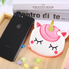 獨角獸創意禮物毛絨零錢包動漫周邊產品玩具禮品便攜小錢包批發