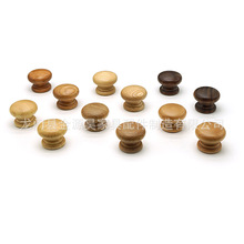 榉木水曲柳红橡胡桃木白蜡木拉手圆形木拉手单孔家具拉手简约北欧