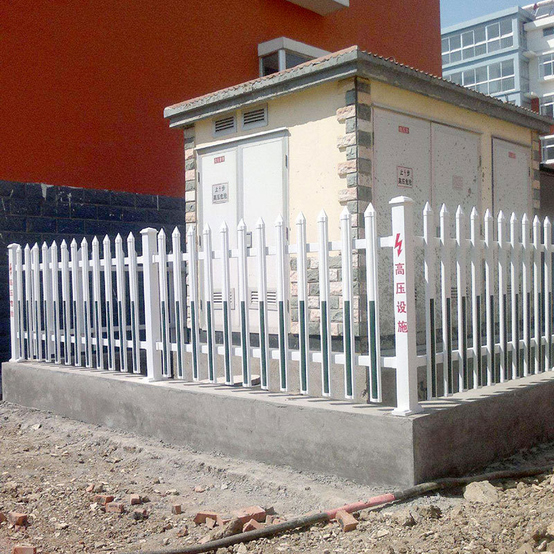 电箱配电房护栏栅栏pvc草坪护栏户外庭院花坛围栏市政绿化塑钢