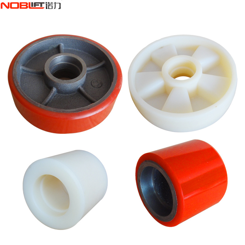 诺力叉车尼龙轮PU轮液压搬运车配件平轮鼓轮地牛聚氨酯轮上门维修