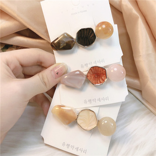 Korean Style Simple Hairpin Side Clip Elegant Girl's Internet Celebrity Headwear Small and Fresh Duckbill Clip Back Head Broken Hairpin for Women