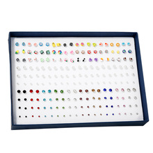 100对耳钉套装儿童耳针水钻耳饰珍珠耳钉女卡通甜美软陶耳钉女