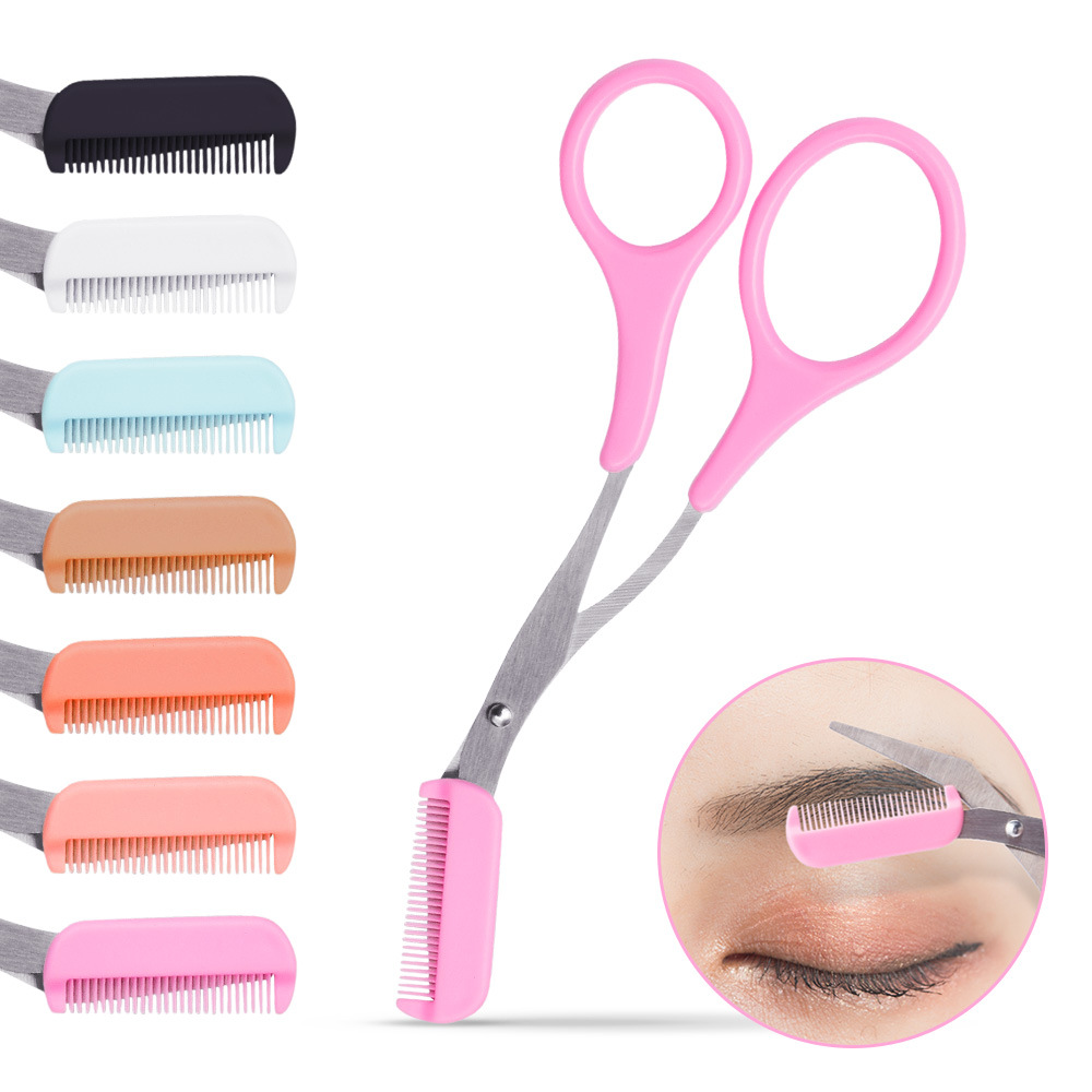 Bring with eyebrow cutting scissors