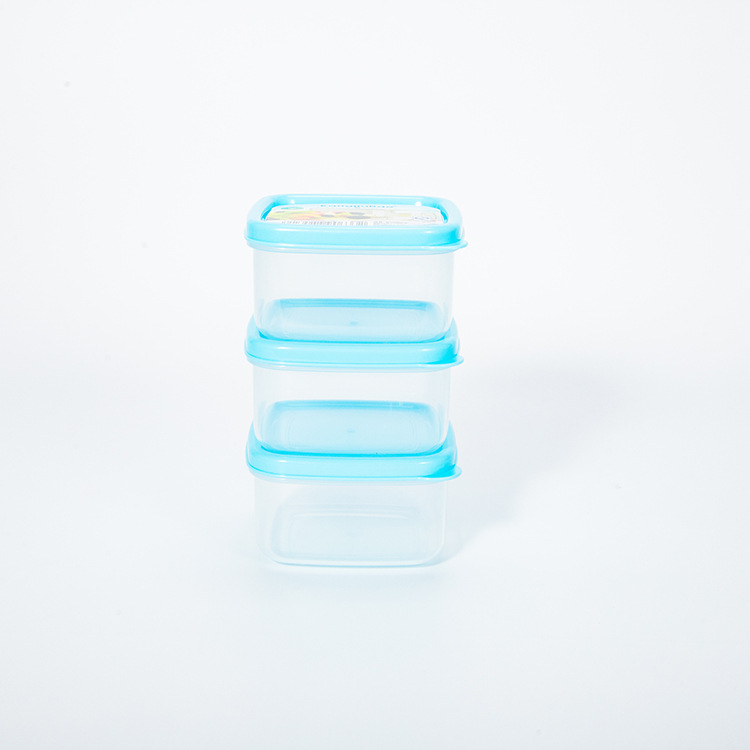 Pequeño tamaño mini caja de plástico sellada caja de suplemento de alimentos infantiles caja de muestra de comida de cantina Escuela de Kindergarten