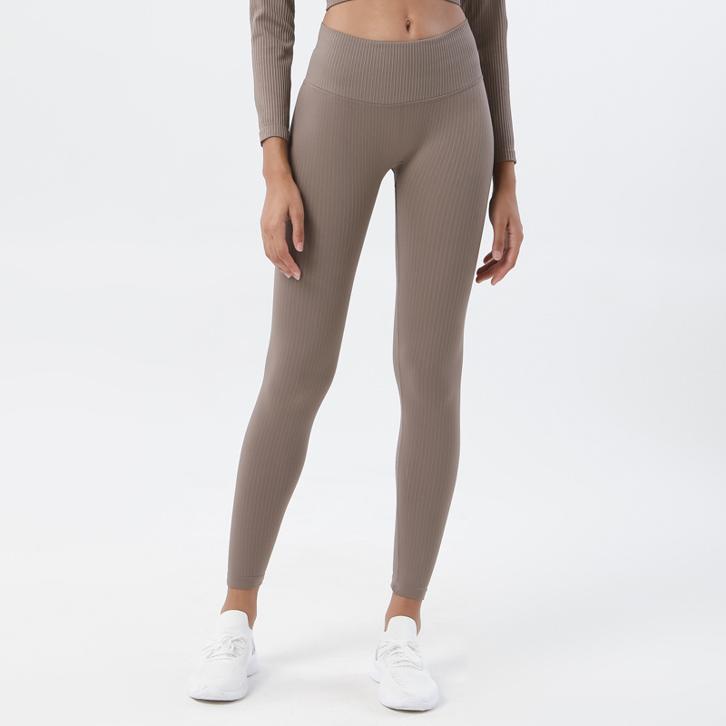 Transfronterizo de Amazon Europa y América sin costuras pantalones de Yoga de las mujeres que absorbe la humedad pantalones de fitness apretado de cintura alta brazo de elevación de las mujeres