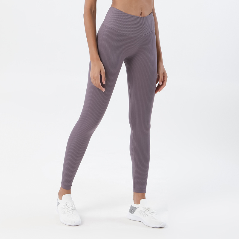 Transfronterizo de Amazon Europa y América sin costuras pantalones de Yoga de las mujeres que absorbe la humedad pantalones de fitness apretado de cintura alta brazo de elevación de las mujeres