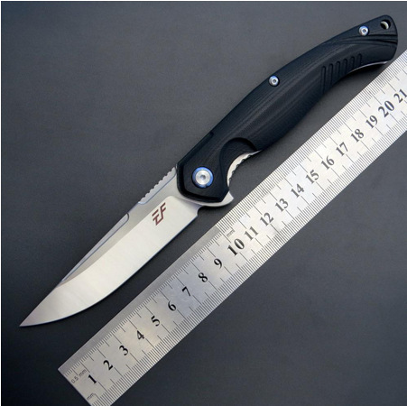 EF953折叠刀D2 + G10便携式小刀狩猎野营水果折刀EDC厨具户外工具